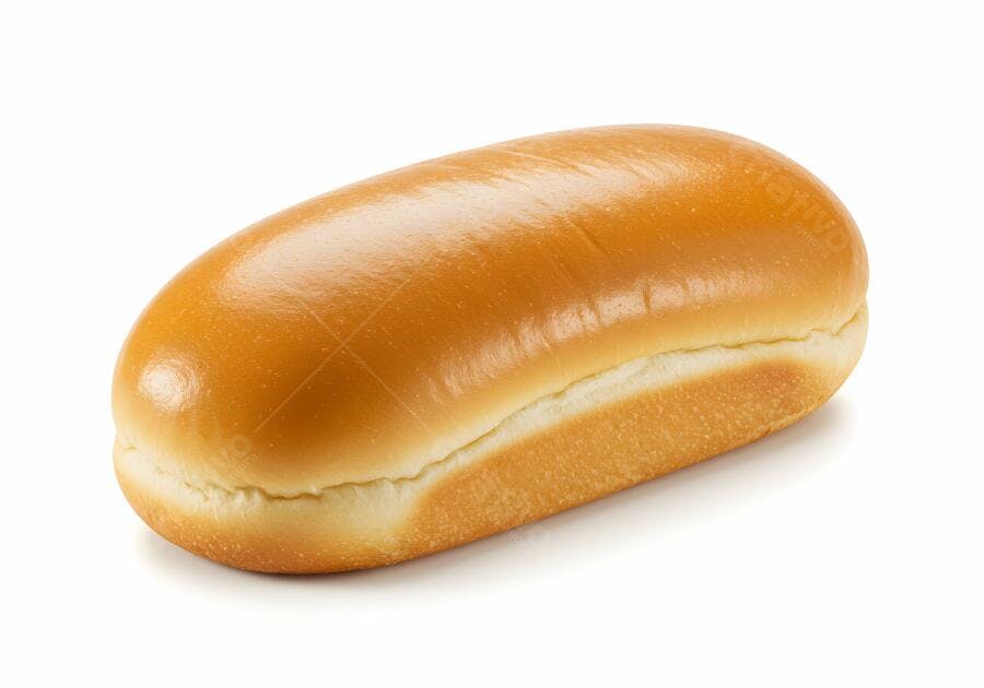 Pão de Hot Dog Dourado e Crocante
