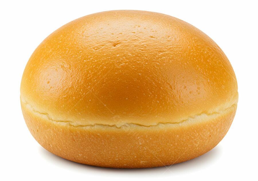 Pão de hambúrguer dourado e macio