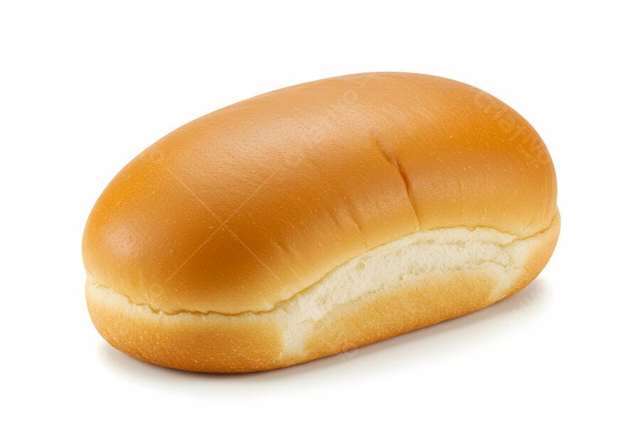 Pão de Hot Dog Amarelo Dourado