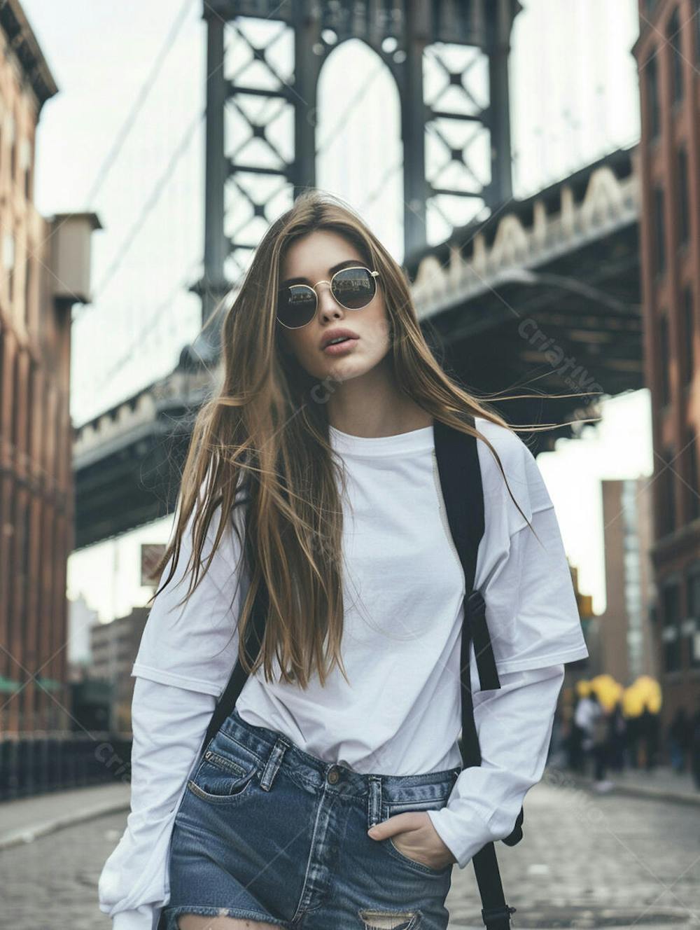 Mulher Turista em New York