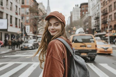 Mulher Turista em New York