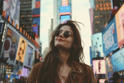 Mulher Turista em New York