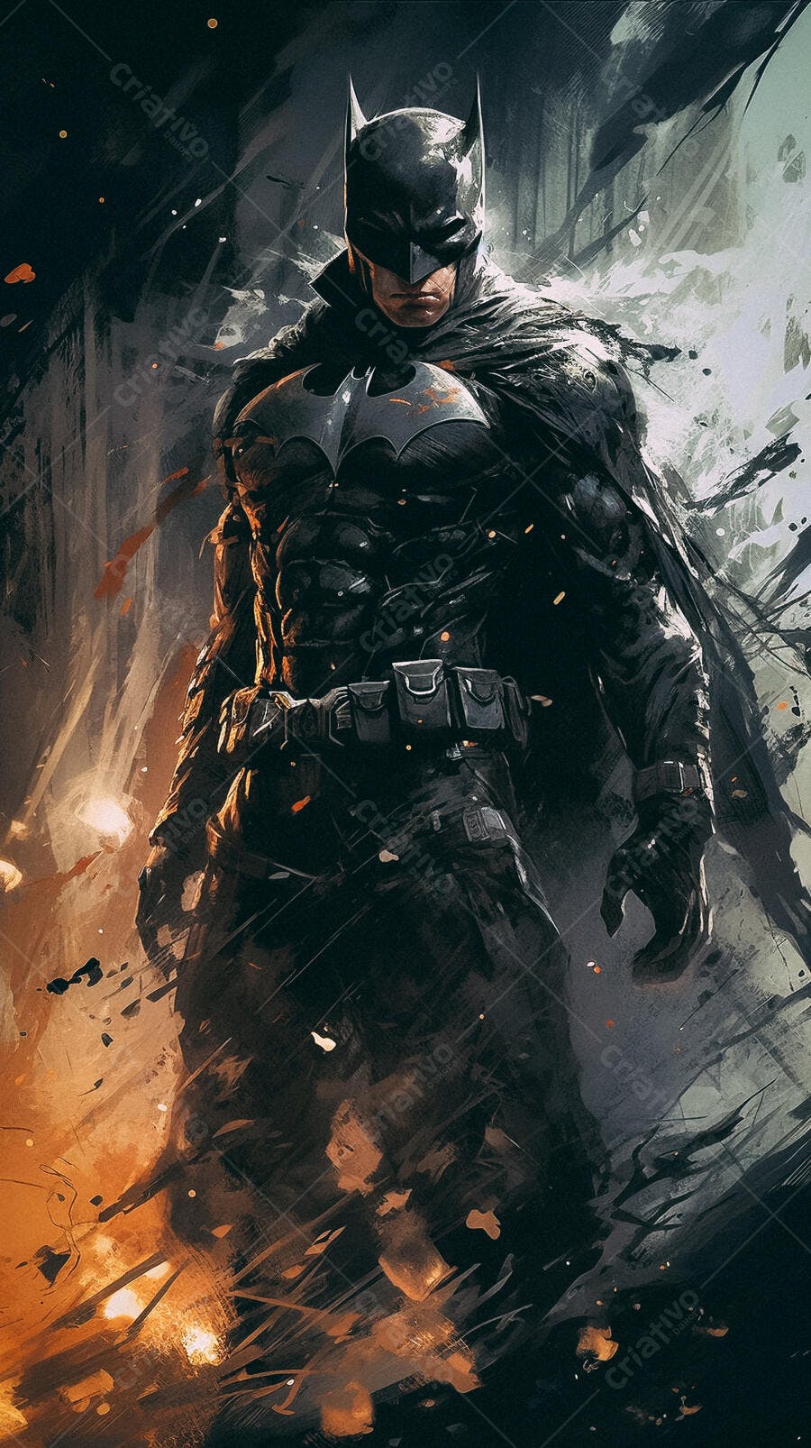 Batman Arte Digital Trevas Escuras