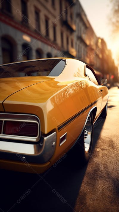 Carro Esportivo Moderno Estacionado em Rua Urbana