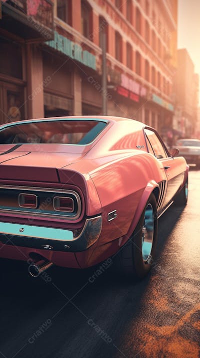 Carro Esportivo Moderno Estacionado em Rua Urbana