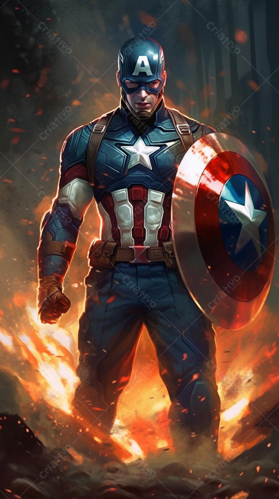 Capitão América em chamas