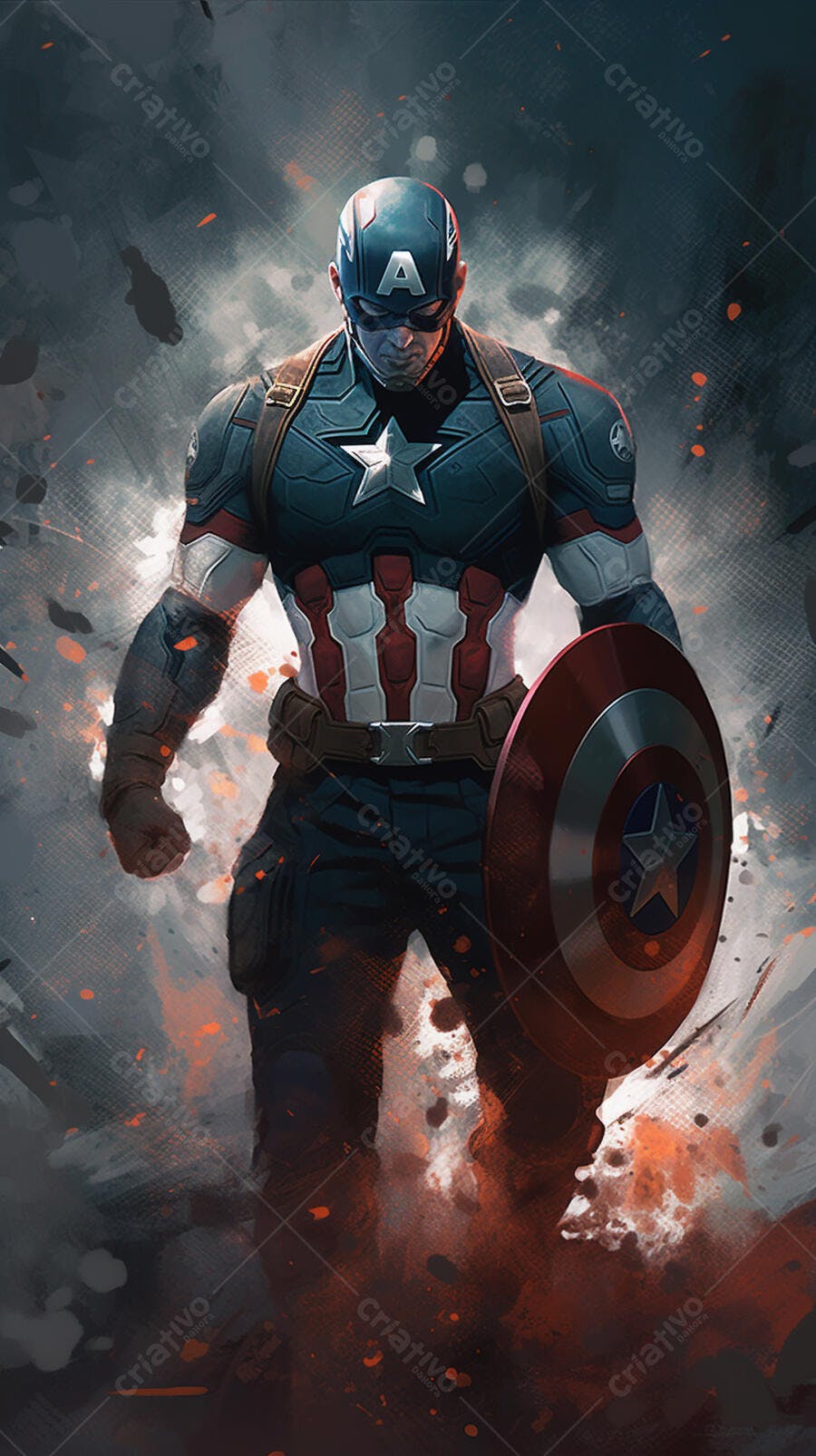 Capitão América Arte Digital