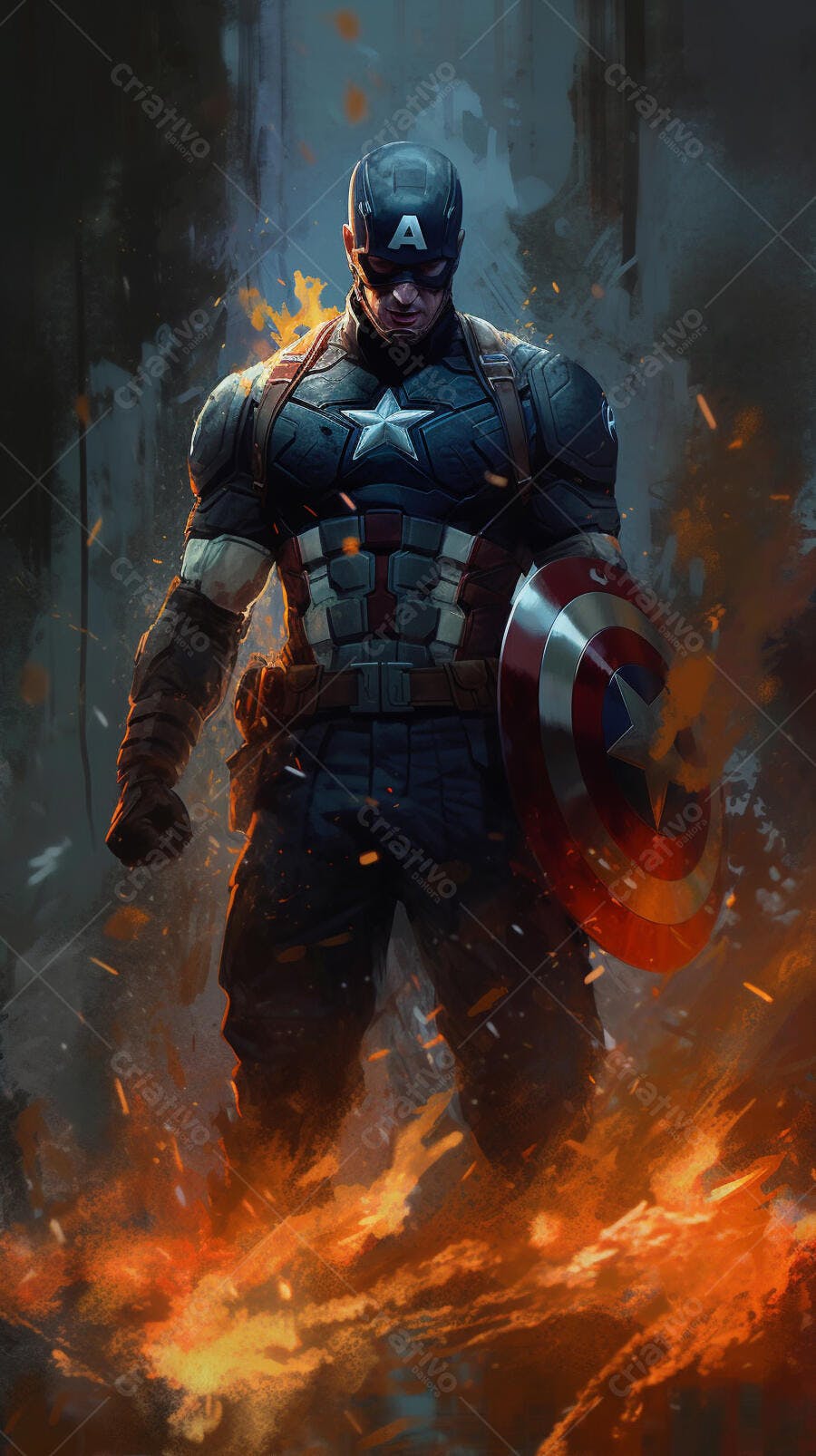 Capitão América em chamas