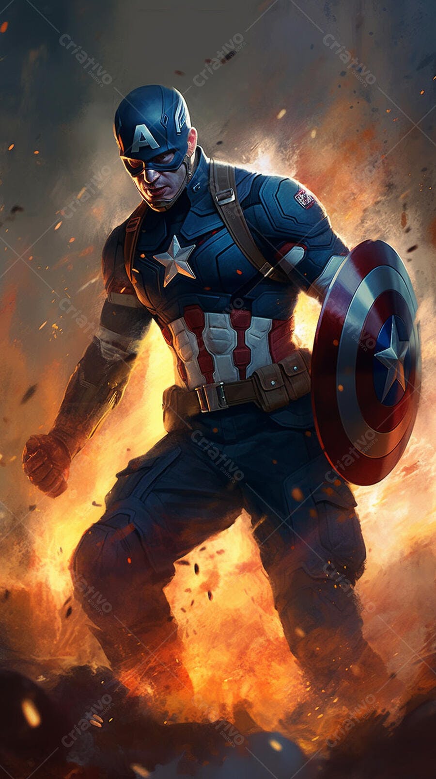 Capitão América em chamas