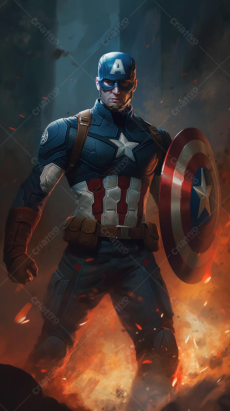 Capitão América em chamas