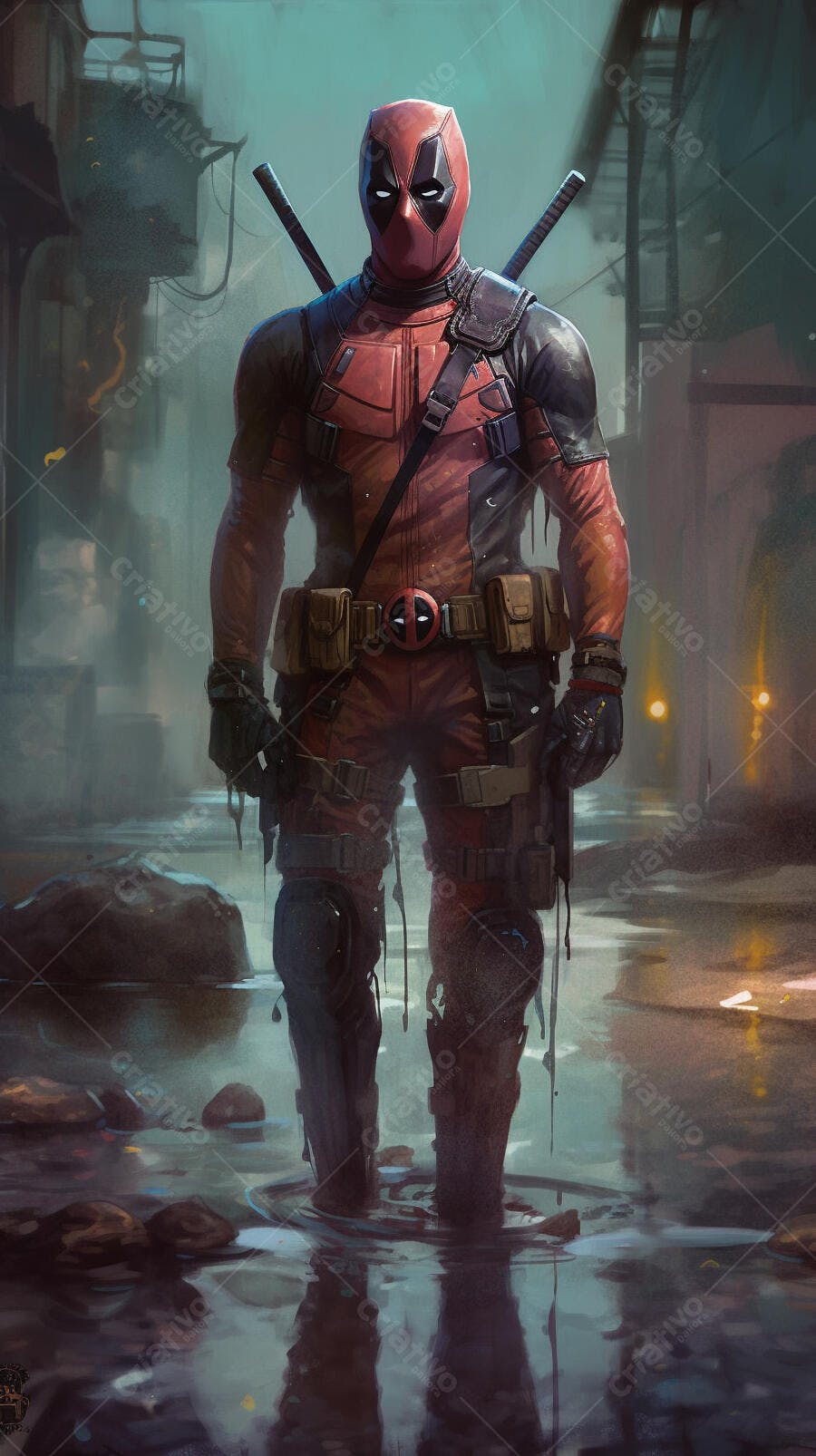 Deadpool em cenário pós-apocalíptico