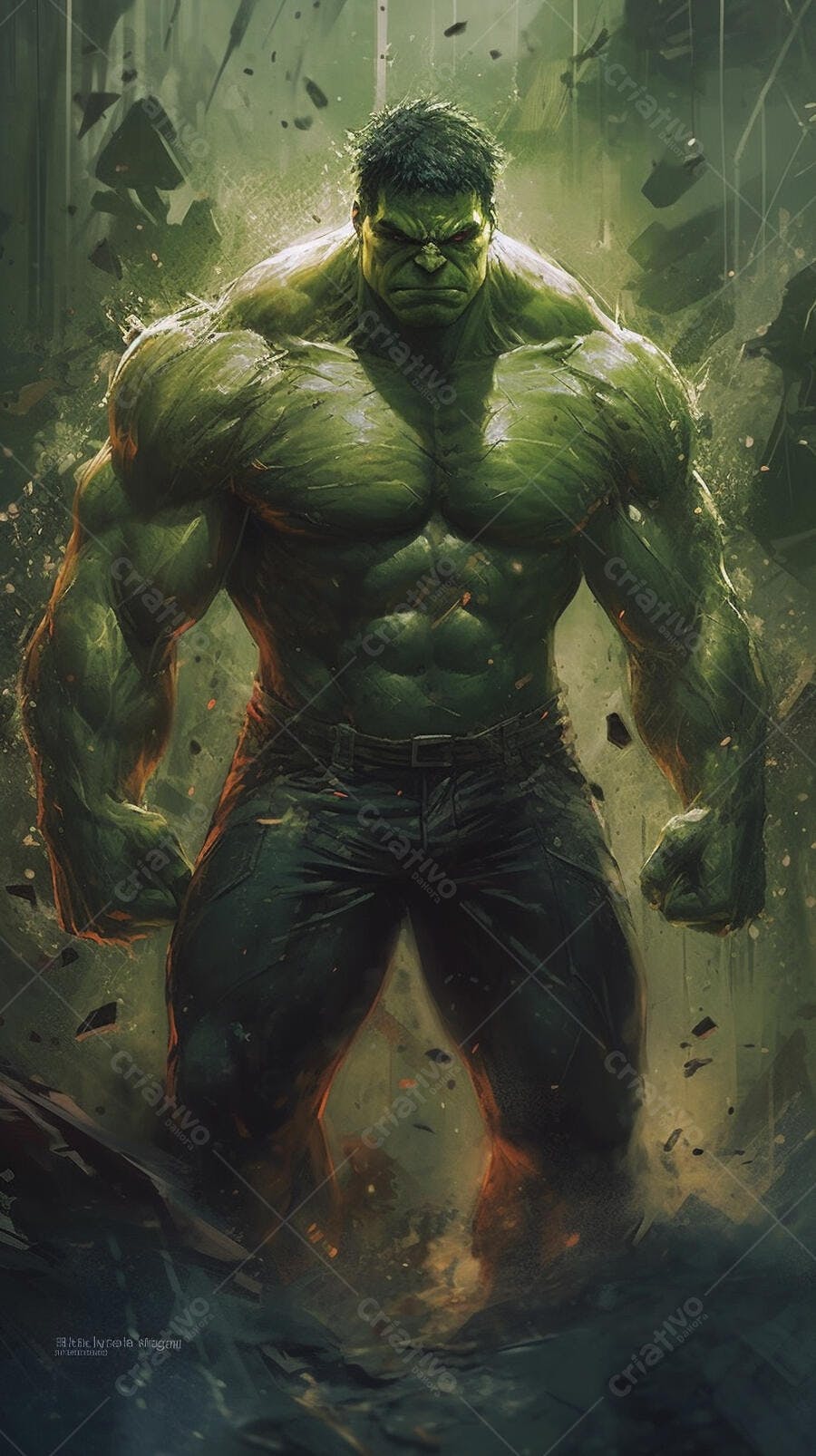 Hulk Verde Personagem Marvel Fúria