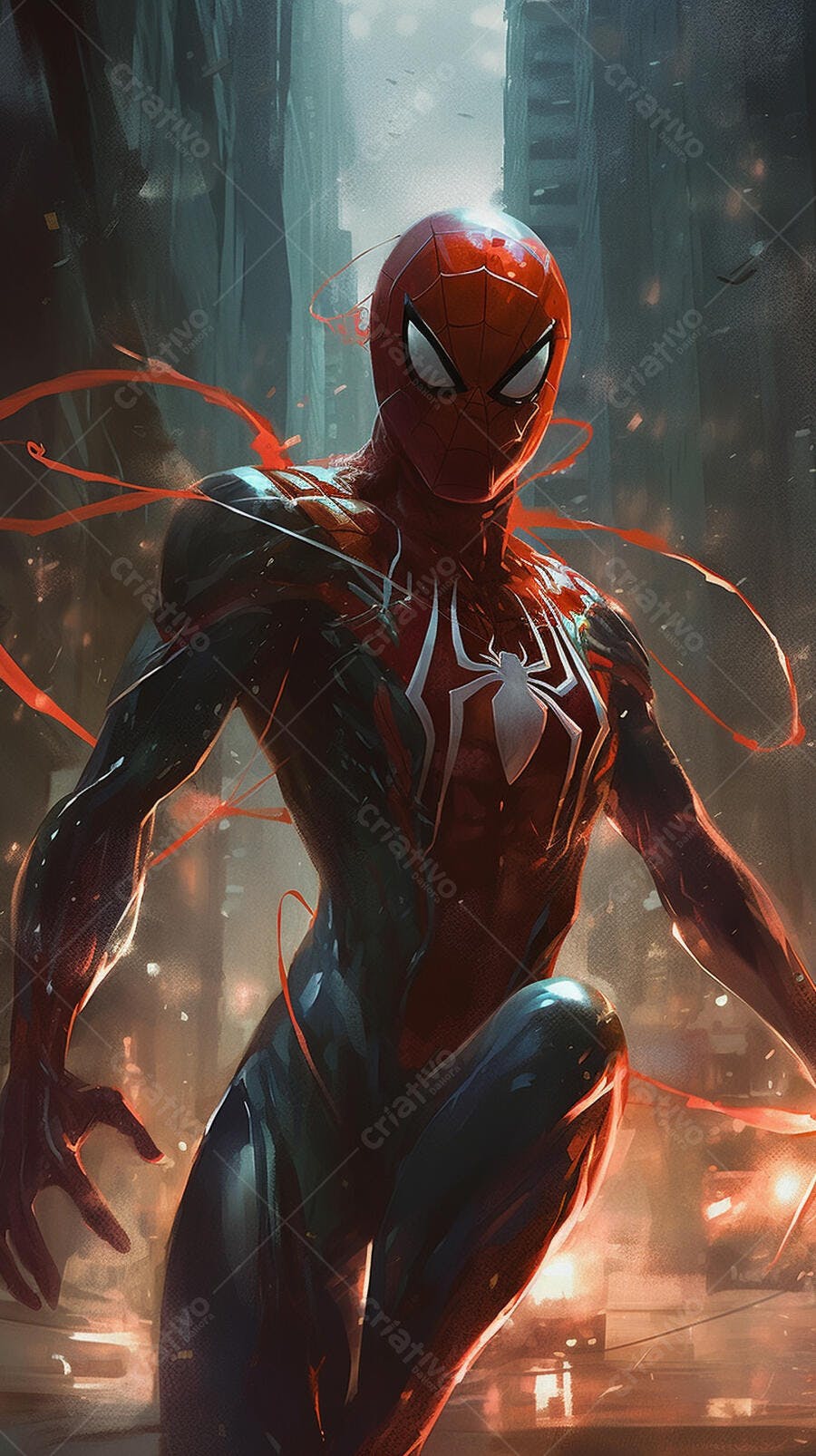 Homem-Aranha em ação na cidade