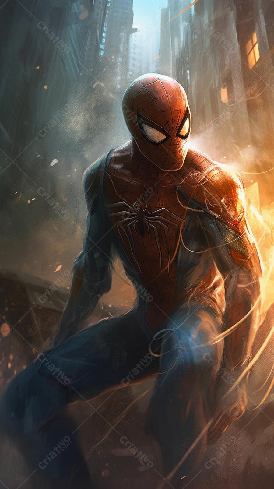 Homem-Aranha em cenário urbano