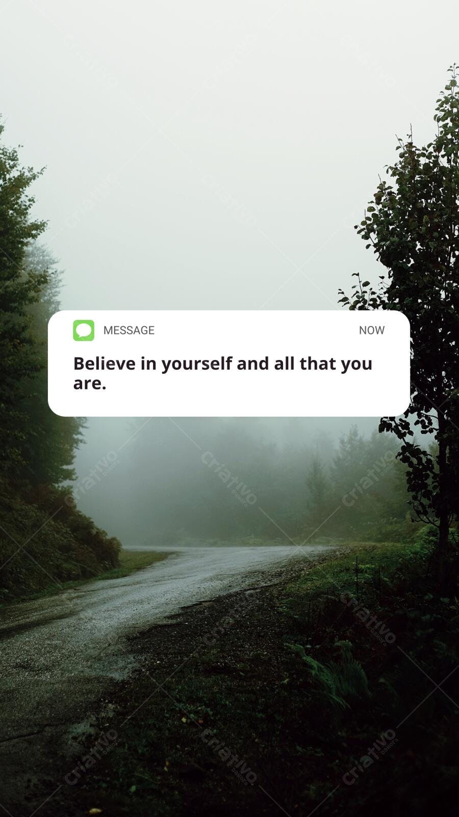 Mensagem Motivacional Estrada Nebulosa