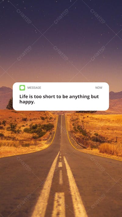 Wallpaper Mensagem Motivacional Sobreposta em Paisagem