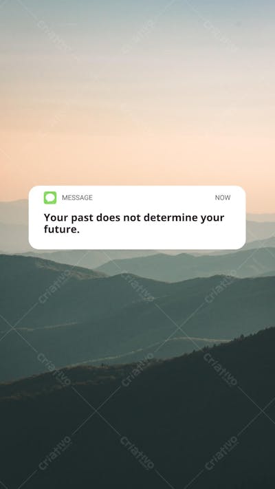 Wallpaper Mensagem Motivacional Sobreposta em Paisagem