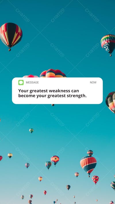 Wallpaper Mensagem Motivacional Sobreposta em Paisagem