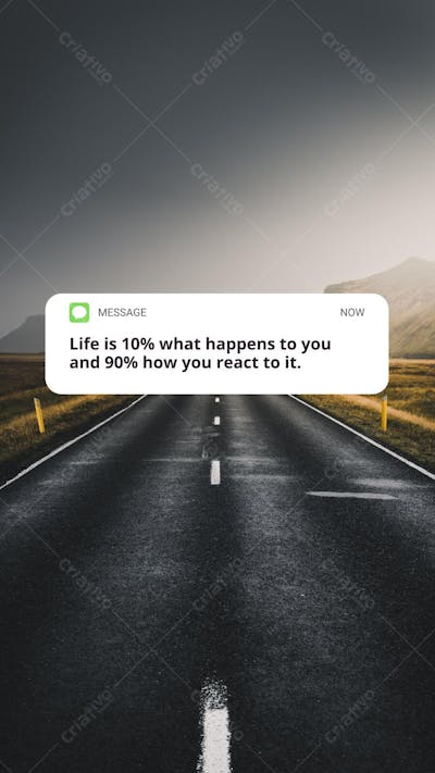 Wallpaper Mensagem Motivacional Sobreposta em Paisagem