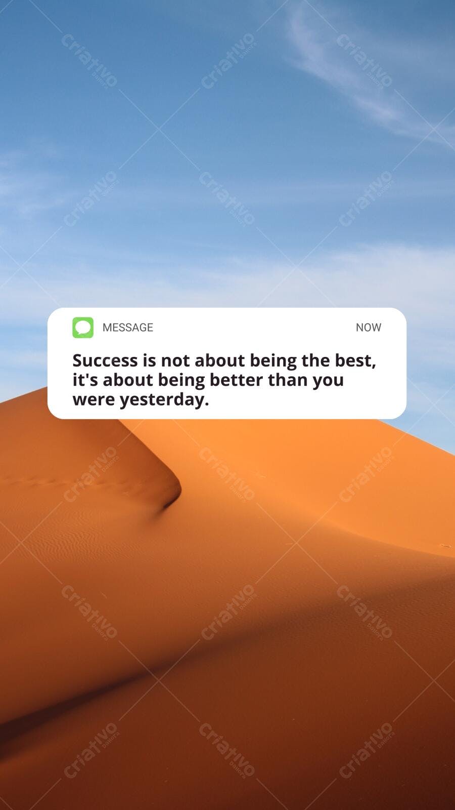 Motivação Deserto Areia Laranja