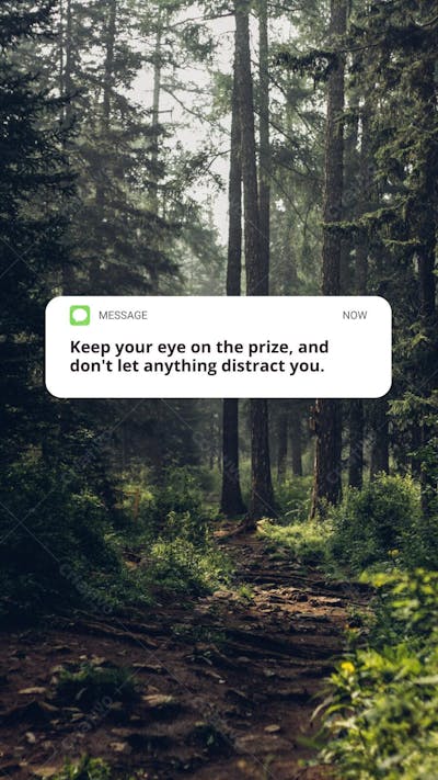 Wallpaper Mensagem Motivacional Sobreposta em Paisagem