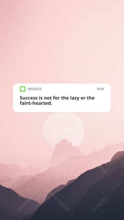 Wallpaper Mensagem Motivacional Sobreposta em Paisagem