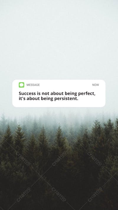 Wallpaper Mensagem Motivacional Sobreposta em Paisagem