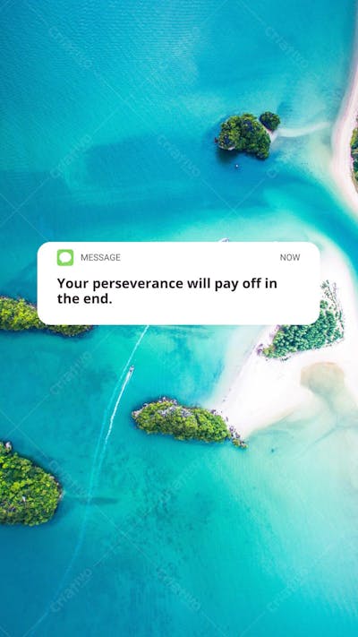 Wallpaper Mensagem Motivacional Sobreposta em Paisagem