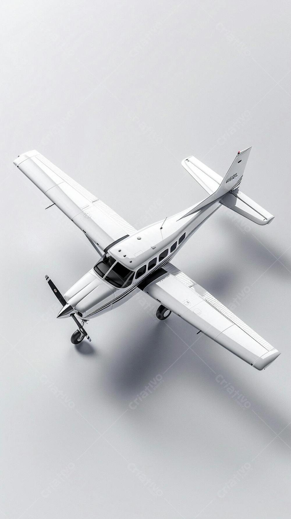 Avião Cessna em Perspectiva Isométrica