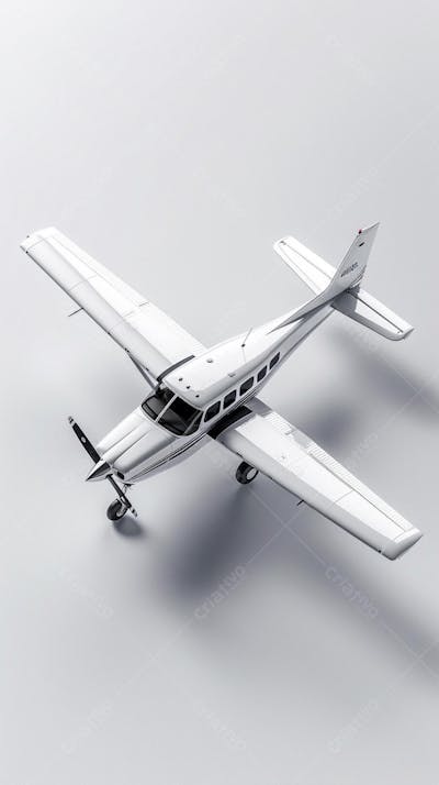 Avião Cessna em Perspectiva Isométrica