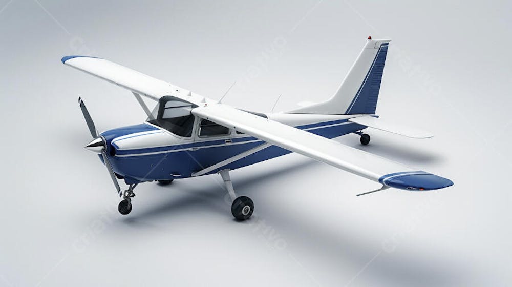 Avião Cessna em Perspectiva Isométrica