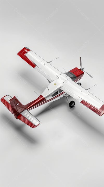 Avião Cessna em Perspectiva Isométrica