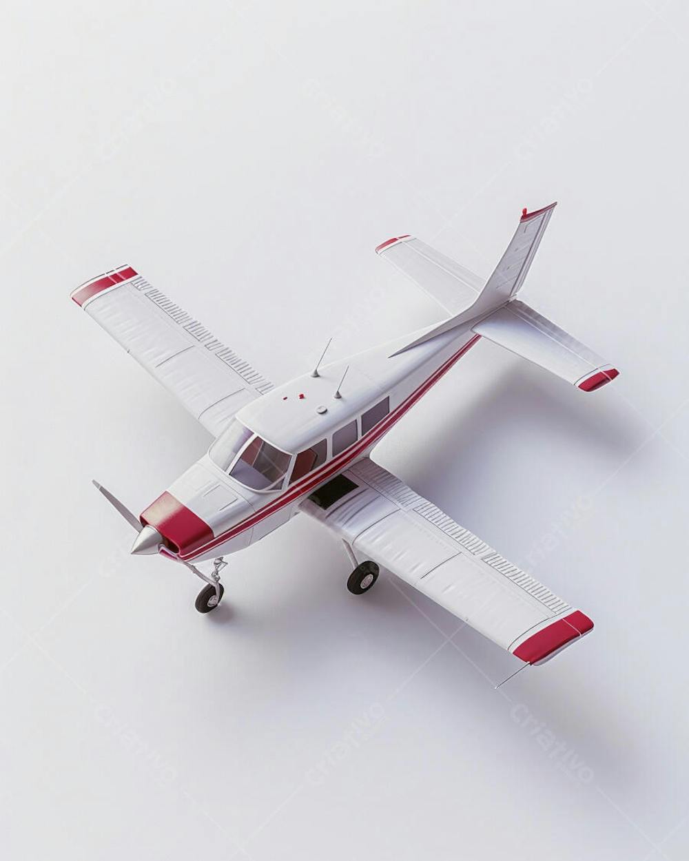 Avião Cessna em Perspectiva Isométrica