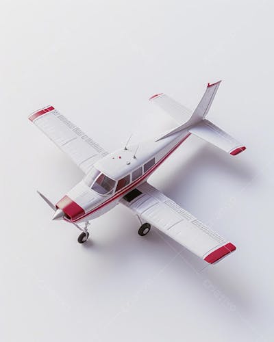 Avião Cessna em Perspectiva Isométrica