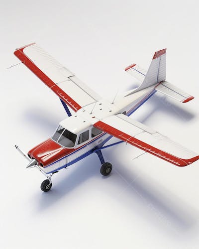 Avião Cessna em Perspectiva Isométrica