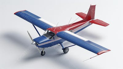 Avião Cessna em Perspectiva Isométrica