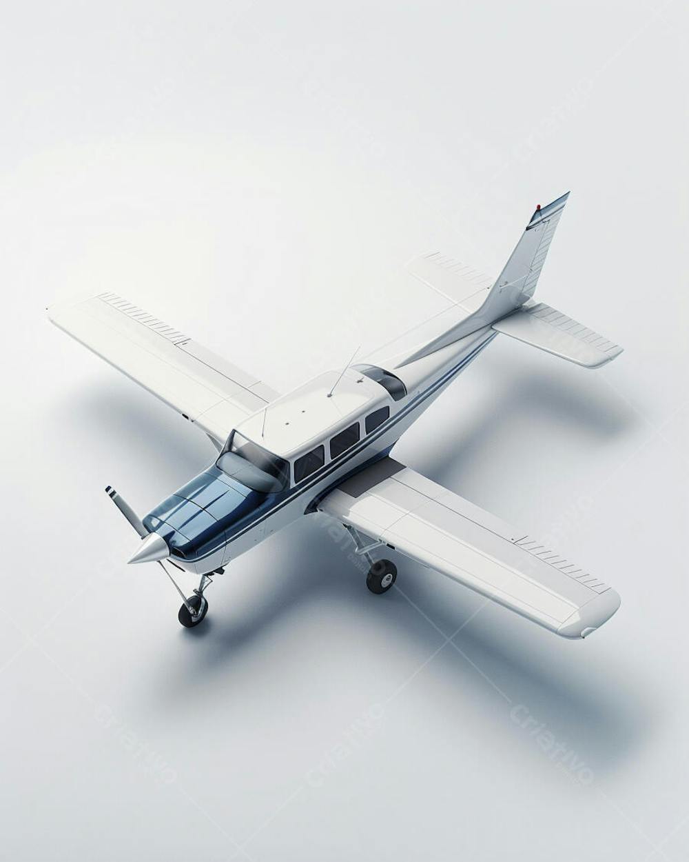 Avião Cessna em Perspectiva Isométrica