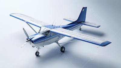 Avião Cessna em Perspectiva Isométrica