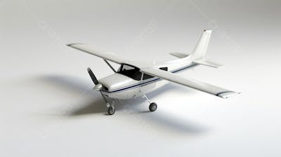 Avião Cessna em Perspectiva Isométrica