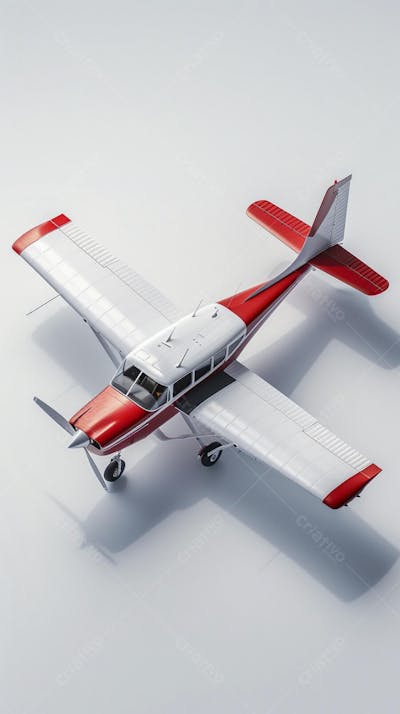 Avião Cessna em Perspectiva Isométrica