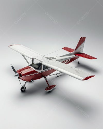 Avião Cessna em Perspectiva Isométrica