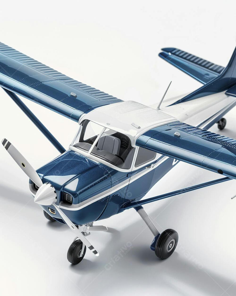 Avião Cessna em Perspectiva Isométrica