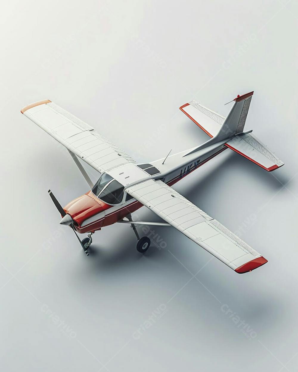 Avião Cessna em Perspectiva Isométrica