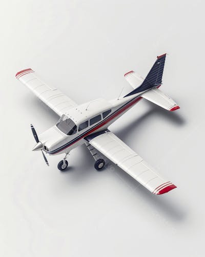 Avião Cessna em Perspectiva Isométrica
