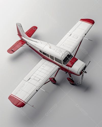 Avião Cessna em Perspectiva Isométrica