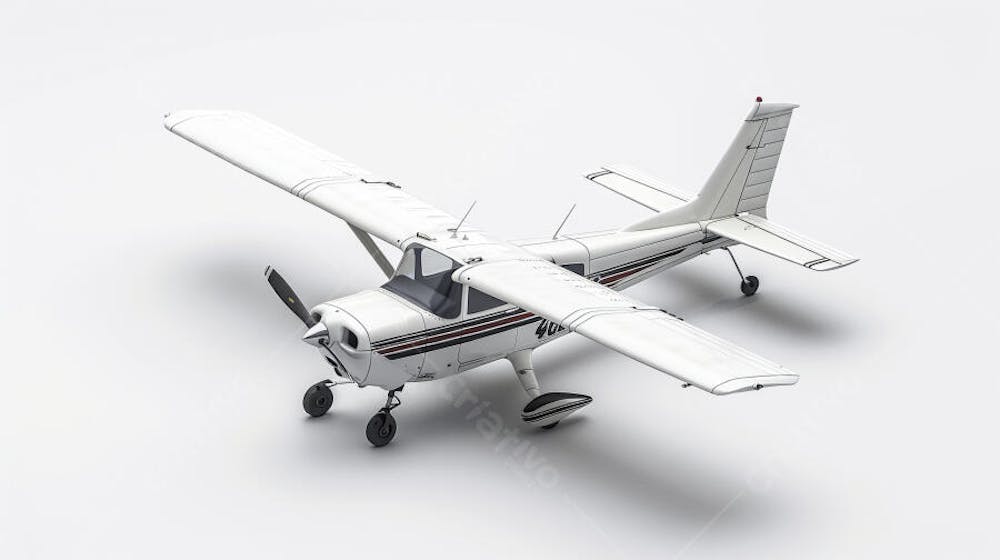 Avião Cessna em Perspectiva Isométrica
