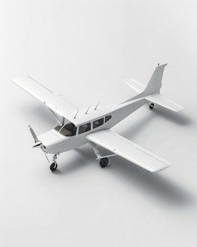 Avião Cessna em Perspectiva Isométrica