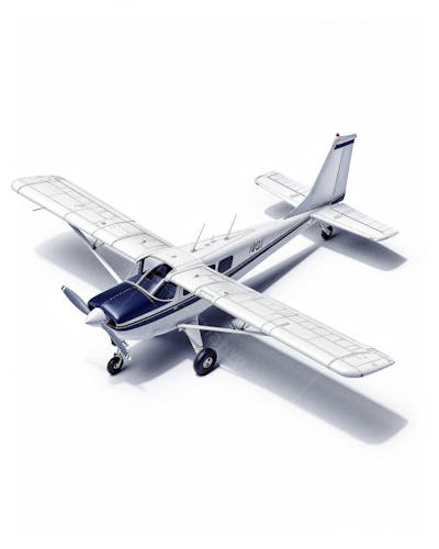 Avião Cessna em Perspectiva Isométrica
