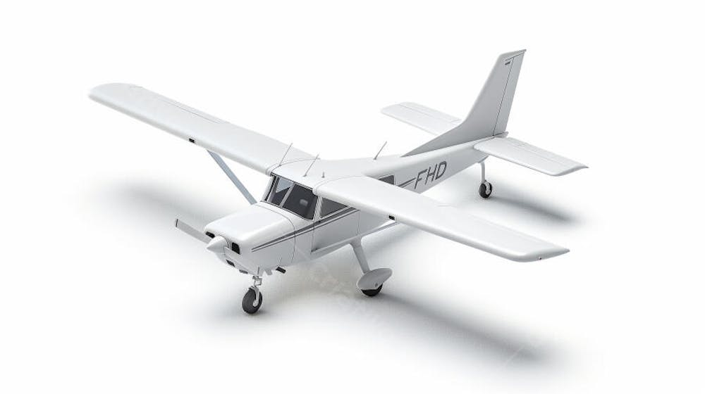 Avião Cessna em Perspectiva Isométrica
