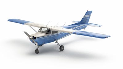 Avião Cessna em Perspectiva Isométrica